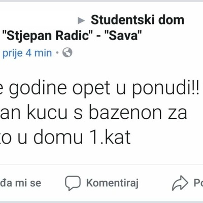 Najsmješnije objave "tražim cimera" sa domskih grupa
