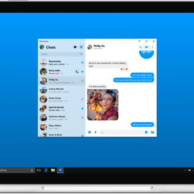 Dizajn desktop Messengera
Predstavljanje novih karakteristika Facebook aplikacija
Novi izgled Messengera.