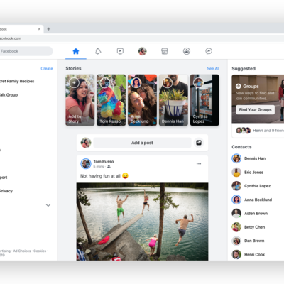 Novi izgled Facebooka
Predstavljanje novih karakteristika Facebook aplikacija.