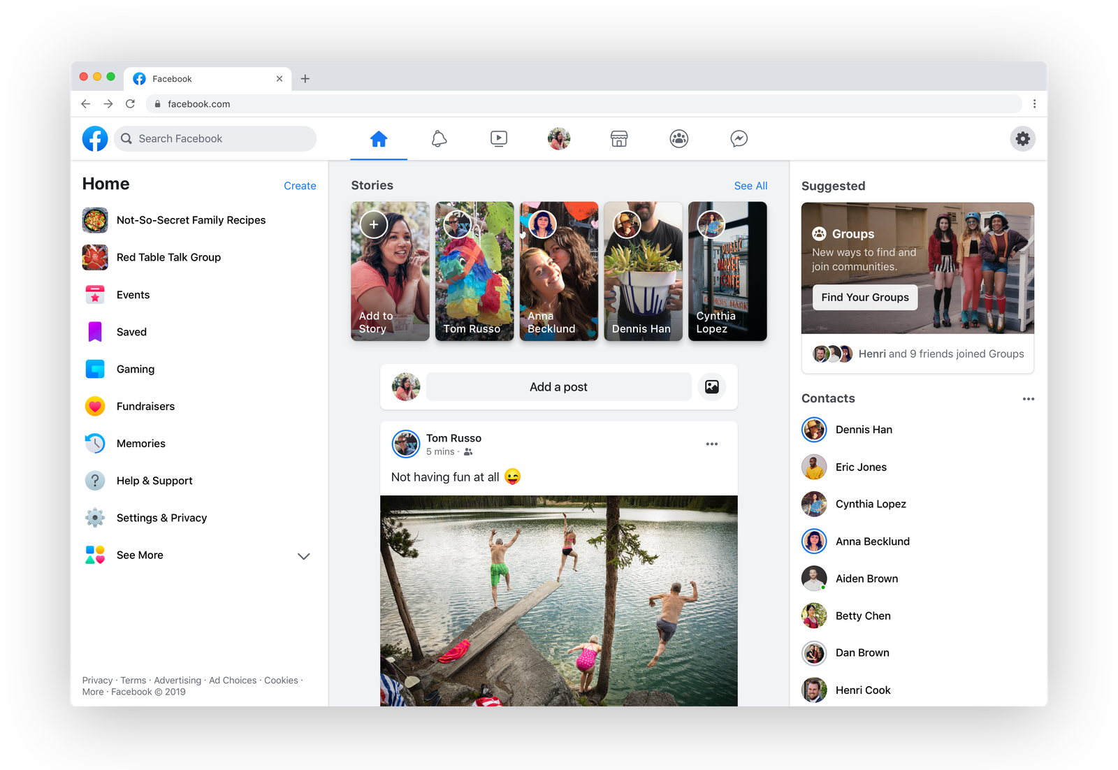 Novi izgled Facebooka
Predstavljanje novih karakteristika Facebook aplikacija.