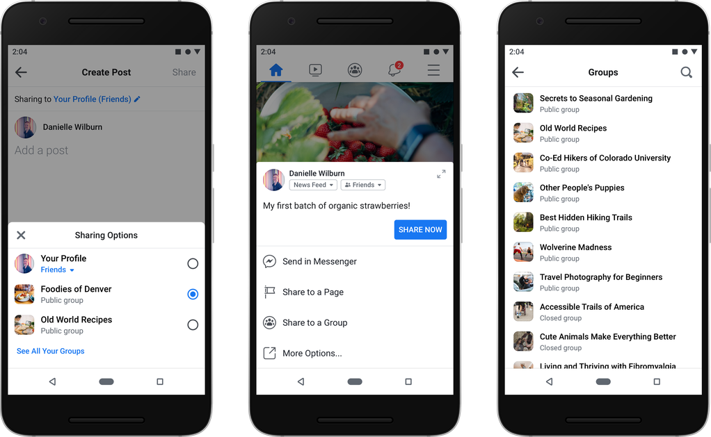 Novi izgled i nove opcije Facebook grupa.
Predstavljanje novih karakteristika Facebook aplikacija
