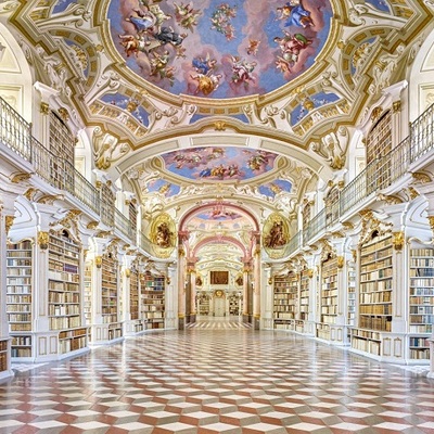 knjižnica
IZVOR: https://www.stiftadmont.at/bibliothek 