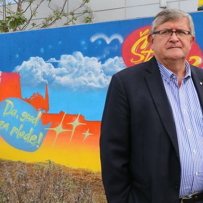 Na Kampusu oslikan mural „Grad za mlade“
