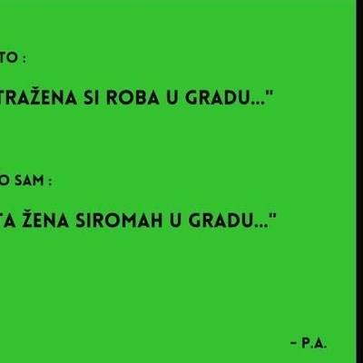 Tražena si roba