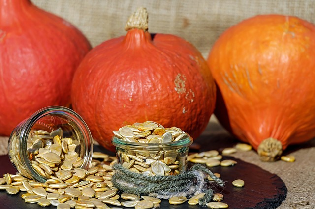 https://pixabay.com/photos/pumpkin-seeds-pumpkin-seeds-orange-1738174/
