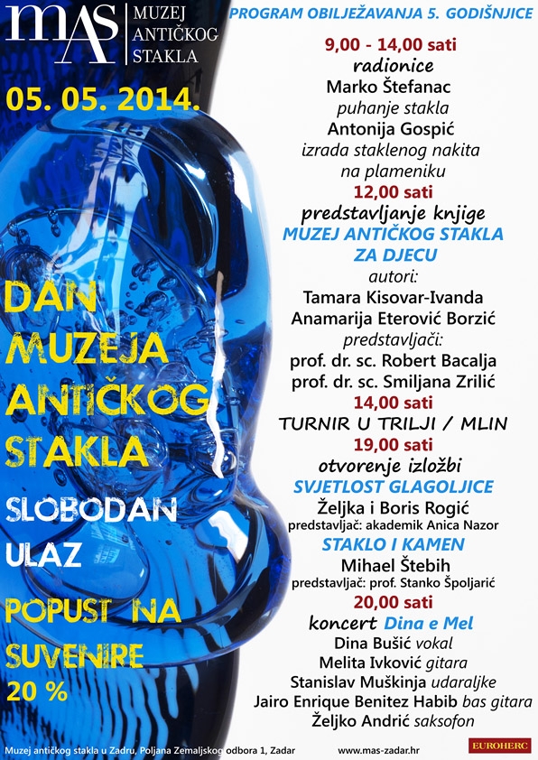 Dan Muzeja antičkog stakla, plakat