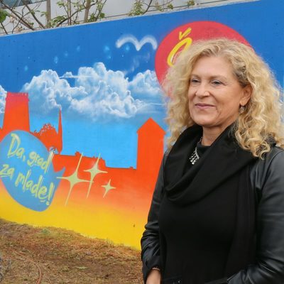 Na Kampusu oslikan mural „Grad za mlade“
