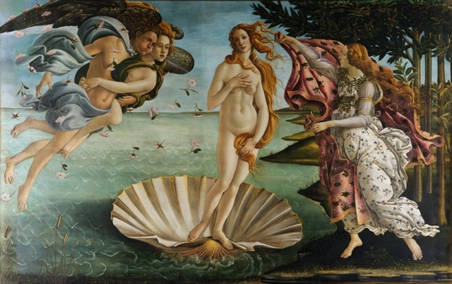 Botticelli, Rođenje Venere (c. 1485) Botticelli, Rođenje Venere (c. 1485)