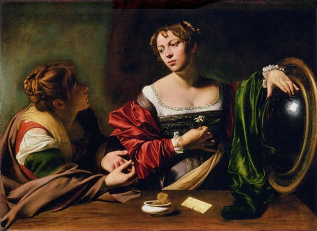 Caravaggio, Marta i Marija Magdalena (c. 1598) Caravaggio, Marta i Marija Magdalena (c. 1598)