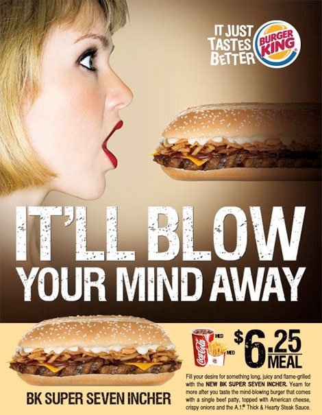 Sugestivna reklama za Burger King