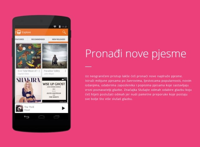Google Play Music glazbeni servis