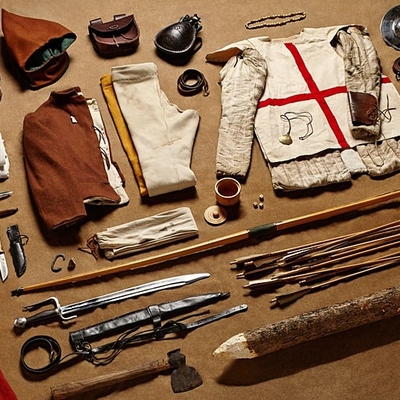 1415. godina, strelačka oprema za bitku kod Agincourta