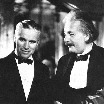 Charlie Chaplin i Albert Einstein