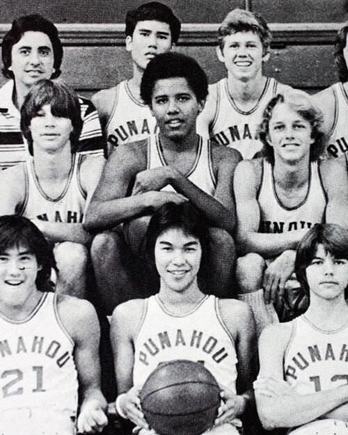Srednjoškolac Barack Obama u košarkaškoj momčadi 