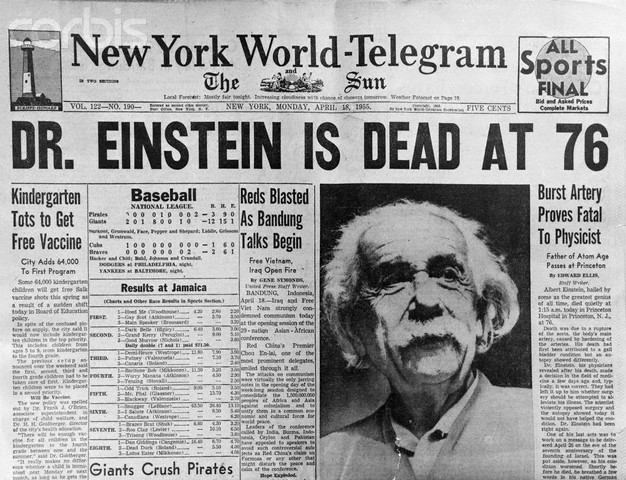 Einstein u novinama