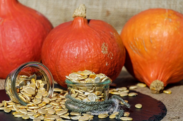 https://pixabay.com/photos/pumpkin-seeds-pumpkin-seeds-orange-1738174/
