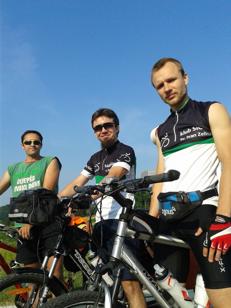 Kruno Dropučić, Žarko Tomičić, Tomislav Kostić u Sv.I. Zelini
